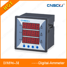 Amperímetro digital trifásico Dm96-3I